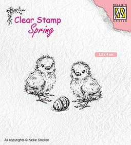 Chicken and Easter Egg Clear Stamp by Nellie Snellen Nellies Choice SPCS008