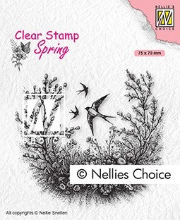 Spring is in the Air Clear Stamp Spring Nellie Snellen SPCS016