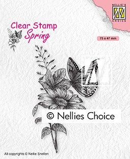 Butterfly Clear Stamp Spring Nellie Snellen SPCS018