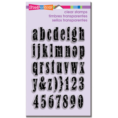 Vintage Lowercase Alphabet By Stampendous SSC1169