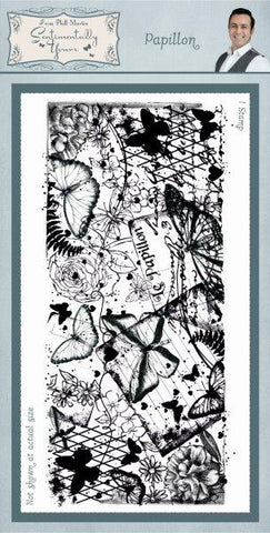 Papillon Rubber Stamp From Phill Martin Sentimentally Yours SYR007