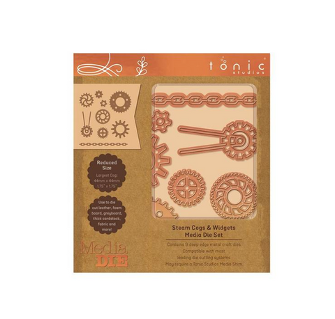 Steam Punk Cogs and Widgets Media Die Set By Tonis Studios 2328e