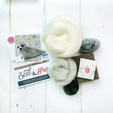 Seal & Pup Needle Felting Kit Crafting Kit The Crafty Kit Company CKC-NF-282