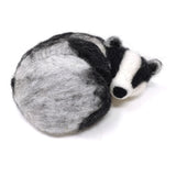 Sleepy Badger Needle Felting Kit Crafting Kit The Crafty Kit Company CKC-NF-167