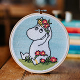 Snorkmaiden Flower Arranging Moomin Cross Stitch Kit The Crafty Kit Company CKC-MOOMIN-006