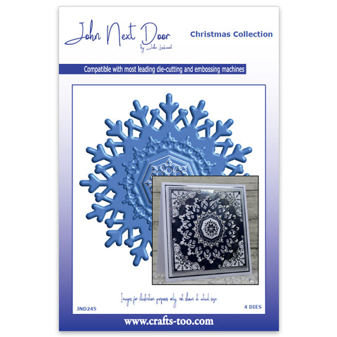 Snowflake Mandala Christmas Collection Die John Next Door By John Lockwood JND245
