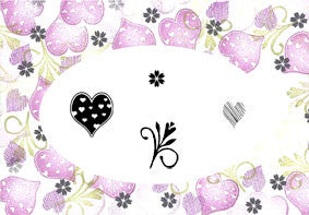 Sweet Hearts Majestix Clear Peg Stamp Set By Card-io