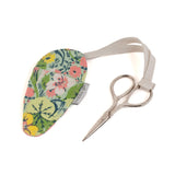 Spring Floral Embroidery Scissors In Fabric Pouch By Hobby Gift TK25/613