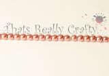 Indian Red Pearlised Glass Pearl Beads 105pcs 4mm TRC008