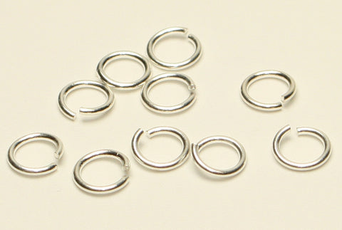 Sterling Silver Jump Rings Unsoldered 5x0.75mm Hole 3.5mm TRC028