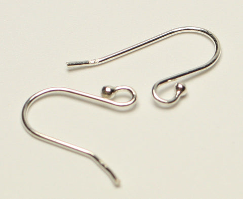 Sterling Silver Earring Hooks 16x14x0.6 1 Pair TRC038