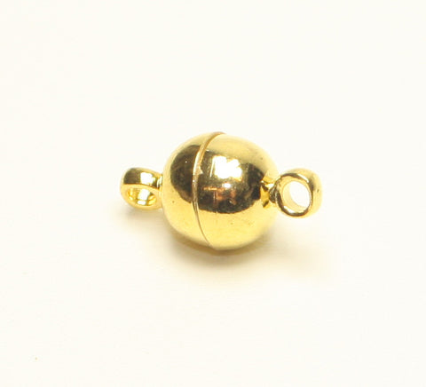 Magnetic Clasp Nickel Free Gold Colour 11.5x6mm 1pcs TRC110