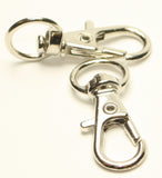 Swivel Lobster Clasp Clips Key Hook Keychain 4 Pcs TRC114