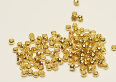 Crimp Beads Nickel Free 10g Approx 900pcs Platinum or Gold TRC132