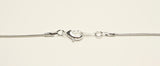 Snake Chain with Links and Lobster Claw Nickel Free, Silver, 17" TRC151