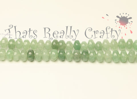 Natural Green Aventurine Abacus Beads Pale Green 6-7x4-5mm Approx 88pcs. TRC159
