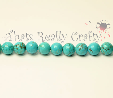 Natural Turquoise Round 8mm Approx pcs per strand TRC194