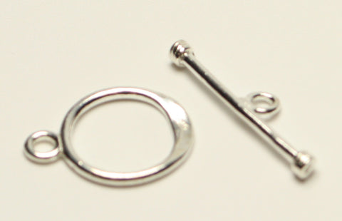 Sterling Silver 925 Toggle with Bar Clasp 16X12 925 TRC245