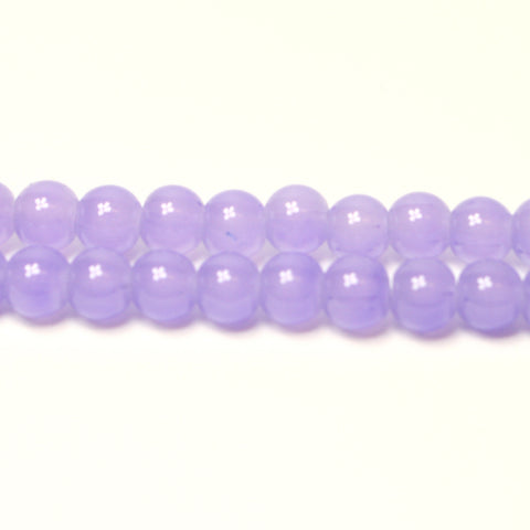 Lavender Jade Style Glass Beads Jewellery Beads 6mm Approx 133pcs Beads TRC279