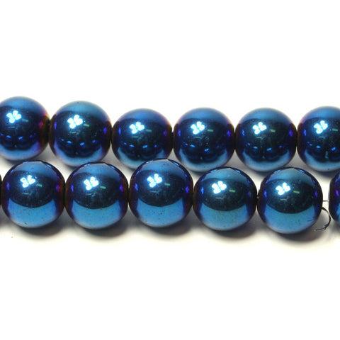 Mardi Gras Glass Beads Round 4mm Approx 70pcs Beads TRC317