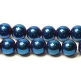 Mardi Gras Glass Beads Round 10mm Approx 30pcs Beads TRC280
