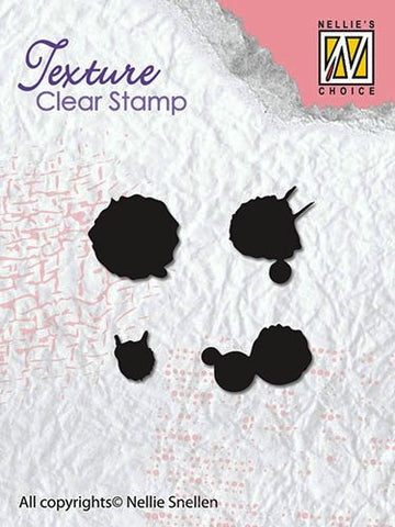 Ink Spatters Nellie Snellen Texture Clear Stamps TXCS007