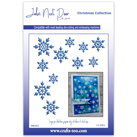 Twinkling Snowflakes Christmas Collection Die John Next Door By John Lockwood JND263