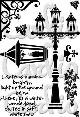 Vintage Lanterns Clear Stamp Set By Card-io CDCCSTVIN-02