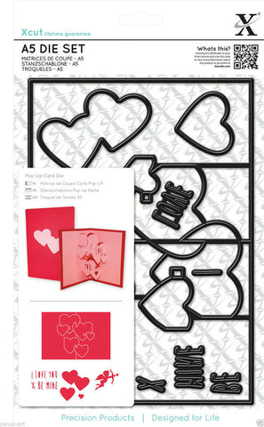 Pop Up Card Love Die Cutting Set By Xcut from Docrafts XCU503242