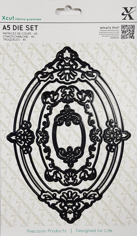 Ornate Frames Oval A5 By Xcut from Docrafts XCU503251