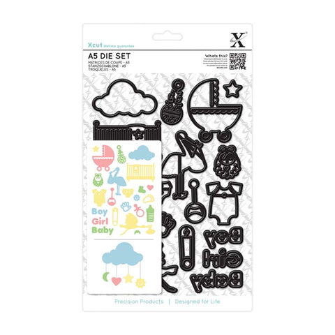 New Baby Icons Die 23pcs. By Xcut from Docrafts XCU503264