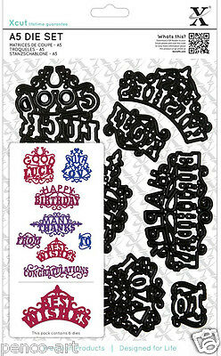 Ornate Sentiments Die Cutting Set By Xcut from Docrafts XCU503925