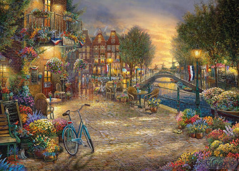 Amsterdam Cafe 1000 Piece Jigsaw Puzzle By Gibsons G6308