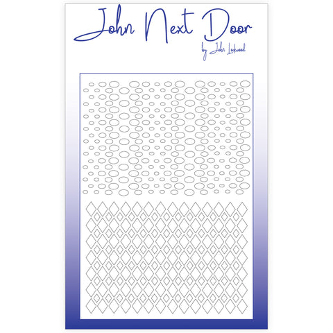 John Next Door Mask Stencil - Duo Mask Argyle