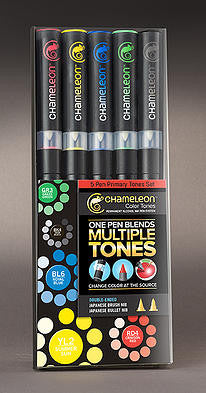 Primary Tones 5 Pen Set By Chameleon CT0502