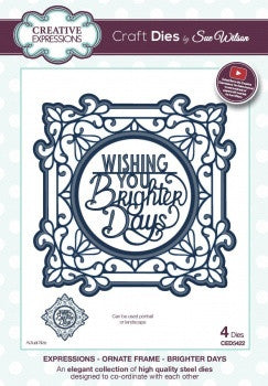 Brighter Days Ornate Frame Expressions Dies by Sue Wilson Creative Expressions CED5422