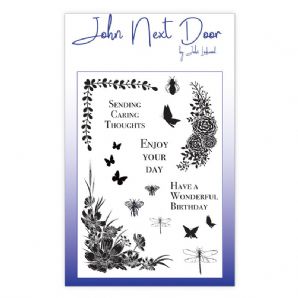 Butterfly Corners John Next Door Clear Stamp 17pcs By John Lockwood JND0005