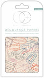 Air Mail Decoupage Paper 35 x 40cm pk 3 By Craft Consortium CCDECP271