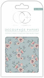 Rose Bloom Decoupage Paper 35 x 40cm pk 3 By Craft Consortium CCDECP269
