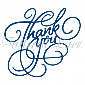 Thank You Die Cut Tattered Lace D355