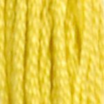 Yellow - 18 DMC Mouliné Stranded Cotton Embroidery Tread By DMC