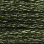Green - 3051 DMC Mouliné Stranded Cotton Embroidery Tread By DMC