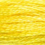 Yellow - 307 DMC Mouliné Stranded Cotton Embroidery Tread By DMC