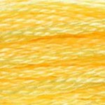 Yellow - 744 DMC Mouliné Stranded Cotton Embroidery Tread By DMC
