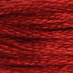 Red - 817 DMC Mouliné Stranded Cotton Embroidery Tread By DMC