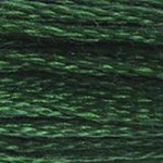 Green - 895 DMC Mouliné Stranded Cotton Embroidery Tread By DMC
