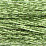 Green - 989 DMC Mouliné Stranded Cotton Embroidery Tread By DMC