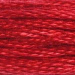 Red - 321 DMC Mouliné Stranded Cotton Embroidery Tread By DMC