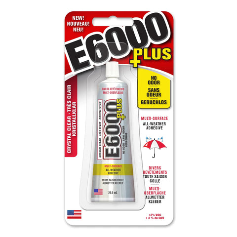 E6000 Plus Crystal Clear Glue Multi Surface All Weather Adhesive