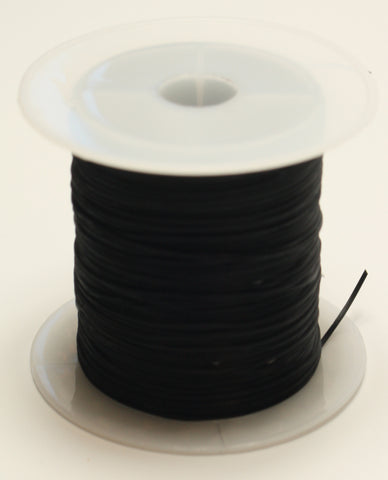 Elastic Fibre Wire Beading Jewellery Cord Black TRC225